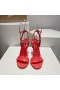 Christian Louboutin Loubigirl100mm 샌들은 특허를 가죽 상승 CL 신발