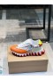 Christian Louboutin Loubishark 만화 인쇄 가죽 스니커즈색