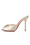 Christian Louboutin 나에게 돌리 100Mm 뮬 Nappa 가죽에 사하라 사막 CL 신발