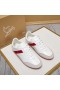 Christian Louboutin My K 낮은 도나 플랫 운동화 스웨드 가죽 흰색 빨강
