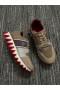 Christian Louboutin Nastroshark 남성 스니커즈 송아지를 가죽 및 면 Saharienne