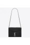 Saint Laurent 카산드라클 부 블랙 악어 가죽