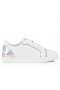 Christian Louboutin 비에이라는 재미있는 스니커즈 송아지를 가죽 및 저하 Specchio 가죽 Bianco Christian Louboutin Shoes
