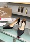 Christian Louboutin Iriza85mm 펌프는 크레이프틴 블랙 Christian Louboutin Shoes