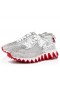 Christian Louboutin Loubishark P 납 운동화 맘에 송아지를 가죽 및 Strass