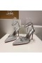 Christian Louboutin MaryKate 퀸 100MM 펌프리 장식 반짝이버