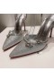 Christian Louboutin MaryKate 퀸 100MM 펌프리 장식 반짝이버