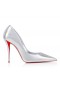 Christian Louboutin 미스 Z100Mm 펌프 라미네이트 Nappa 가죽 실버
