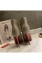Christian Louboutin 이트 부티 발목 부츠 85mm 송아지 회색 CL 신발