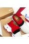 Christian Louboutin 핀 양말 여성 운동화 네오프렌색