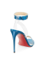 Christian Louboutin Jonatina100mm 샌들 PVC&가죽 블루 Christian Louboutin Shoes