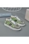 Jimmy Choo Hawaii F 낮은 최고 운동화 형광 노란색