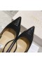 Jimmy Choo 르네 65mm 스웨이드 특허 펌프 Black
