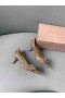 Jimmy Choo Saresa65Latte Nappa 가죽 펌프 장식 크리스탈