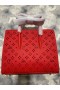 Christian Louboutin Paloma 중 최고 손잡이를 가진 송아지 그리고 스파이크 Loubinthesky 빨간색 Christian Louboutin