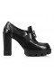 Christian Louboutin Cl Moc 러그 Alta100Mm 펌프 플랫폼 송아지를 가죽 검정 Christian Louboutin Shoes
