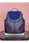 Christian Louboutin Explorafunk 배낭을 송아지를 가죽 스파이크 블루 Christian Louboutin 가방