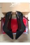 Christian Louboutin 어리 석음 납 펌프 메시고 가죽 검정