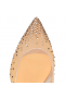 Christian Louboutin 어리 석음 납 슬링 펌프 70mm Fishnet 누드