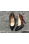 Christian Louboutin 케이트 펌프 100mm Patent Leather Black Red