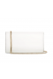 Christian Louboutin Loubi54 지갑에서 체인 송아지를 가죽 Bianco