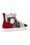 Christian Louboutin 루이 높은 최고 운동화를 송아지를 가죽 돋을새김된 멀티 컬러 Christian Louboutin Shoes