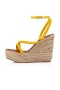 Christian Louboutin Malfadina Zeppa 샌들 120mm 특허 송아지를 가죽색