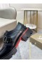Christian Louboutin 우리의 Georges Derby 신발을 세분화 된 송아지를 가죽 검정