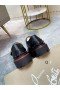 Christian Louboutin 우리의 Georges Derby 신발을 세분화 된 송아지를 가죽 검정