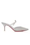Christian Louboutin 행성의 여왕 70mm 펌프의 송아지를 가죽 실버 CL 신발