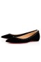 Christian Louboutin 평 Anjalina 블랙/블랙 총 스웨이드