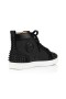 Christian Louboutin 높은 최고 스파이크 루 2 블랙/블랙 매트 Gomme