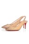 Christian Louboutin Pumps 어리 석음 납 70mm 버전 라이트 실크 그물망