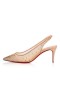 Christian Louboutin Pumps 어리 석음 납 70mm 버전 라이트 실크 그물망