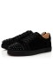 Christian Louboutin 운동화 비에이라에는 스파이크 Black/black/bk 스웨이드
