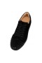 Christian Louboutin 운동화 비에이라에는 스파이크 Black/black/bk 스웨이드