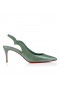 Christian Louboutin Hot Chick Sling 70 Mm Slingback Pumps Pearlescent Patent Calf Leather Manuka