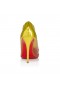 Christian Louboutin Miss Z Degrastrass 100 Mm Pumps Pvc And Laminated Calf Leather Citronnade