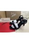 Christian Louboutin O Condora85Mm 끈으로 된 샌들 가죽 검정