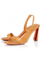 Christian Louboutin O Condora 100 Mm Strappy Sandals Patent Leather Orange