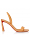 Christian Louboutin O Condora 100 Mm Strappy Sandals Patent Leather Orange