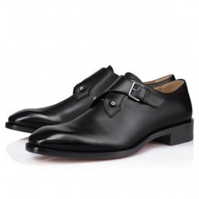 Christian Louboutin Chambelimonk Derbies 송아지를 가죽 검정