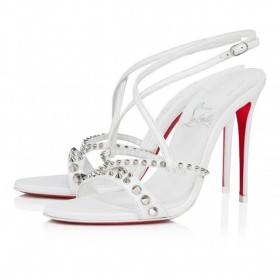 Christian Louboutin Tatooshka 스 100Mm 끈으로 된 샌들 Bianco CL 신발