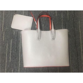 Christian Louboutin 백색/빨강 송아지는 끈달린 가방