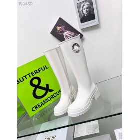 디올 기호가 부팅 흰색 유연한 송아지