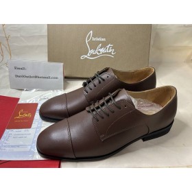 Christian Louboutin Cortomale Derbies ì¡ìì§ë¥¼ ê°ì£½ ì½ì¤ë© Christian Louboutin Shoes ì 