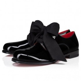 Christian Louboutin Derloon Derbies í¹í ì¡ìì§ë¥¼ ê°ì£½ ê²ì  Christian Louboutin Shoes