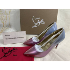 Christian Louboutin 케이 100mm 펌프 저하 Specchio 가죽 Leche Christian Louboutin Shoes
