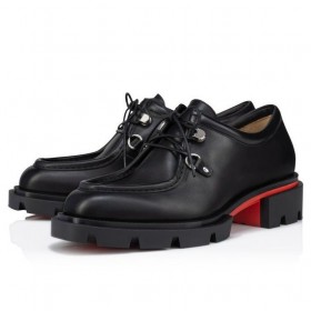 Christian Louboutin 우리의 Pabelito Derbies 송아지를 가죽 검정 Christian Louboutin Shoes