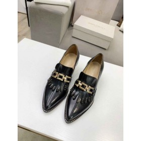 Jimmy Choo 퍼 50mm JC 상징 블랙